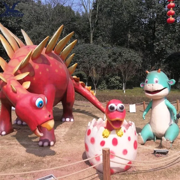 Cartoon Fiberglass Dinsoaur Statue